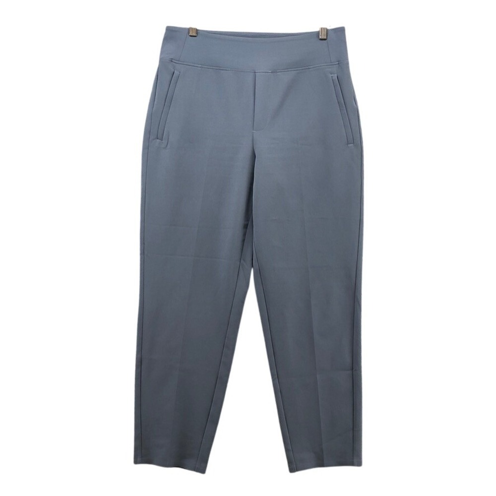 Athleta Brooklyn Ankle Pant Womens 10 Blue Gray Tapered Stretch Travel Active
